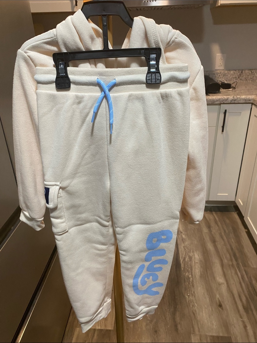 Bluey Cream Kids Sweatshirt & Joggers Set with Bluey Graphic size 4T NWT unisex - Picture 3 of 6